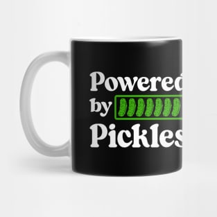 Powered By Pickles Funny Gitts For Pickle Lovers Mug